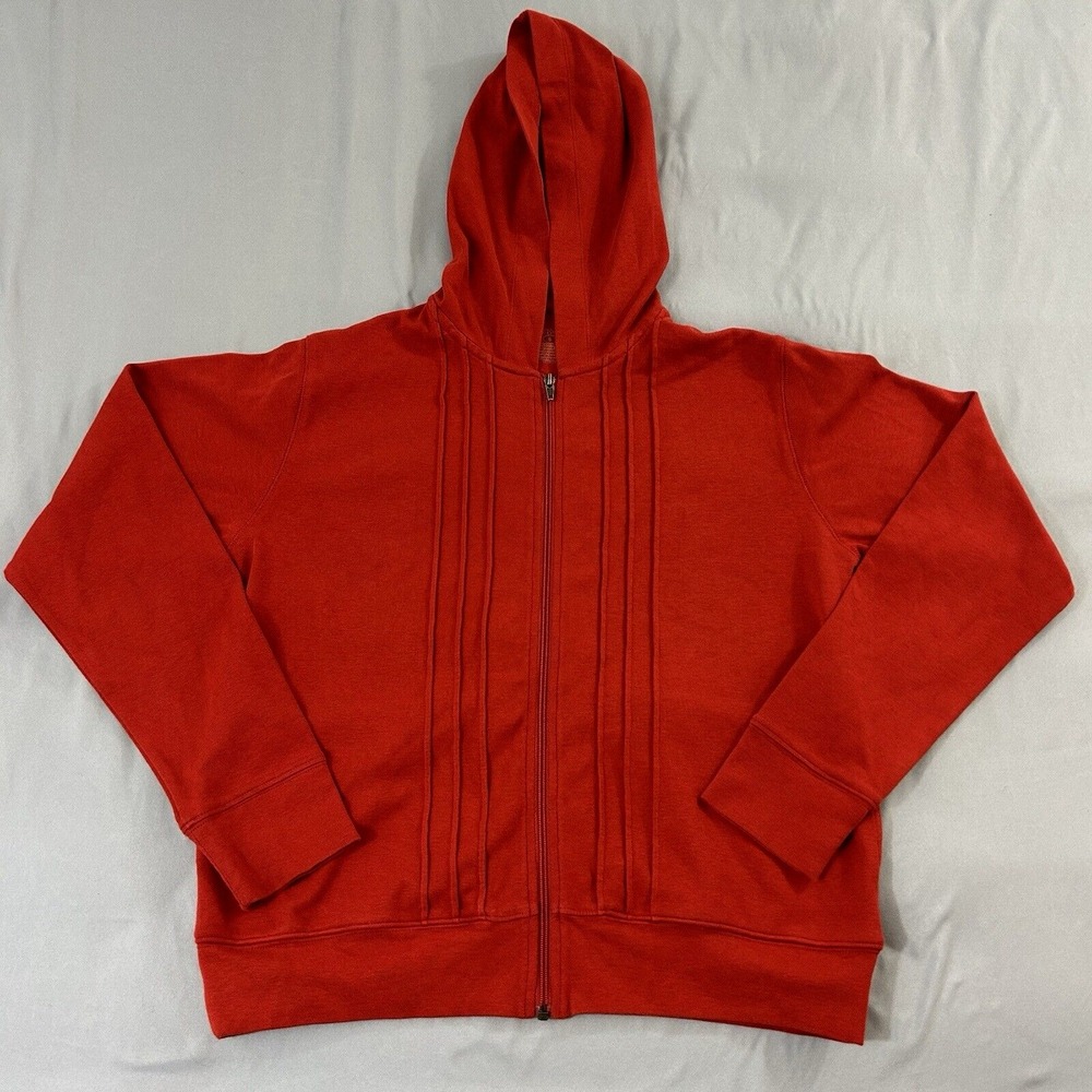 Patagonia Organic Cotton Full Zip Hoody Women's Size Small Jacket Red Gorpcore